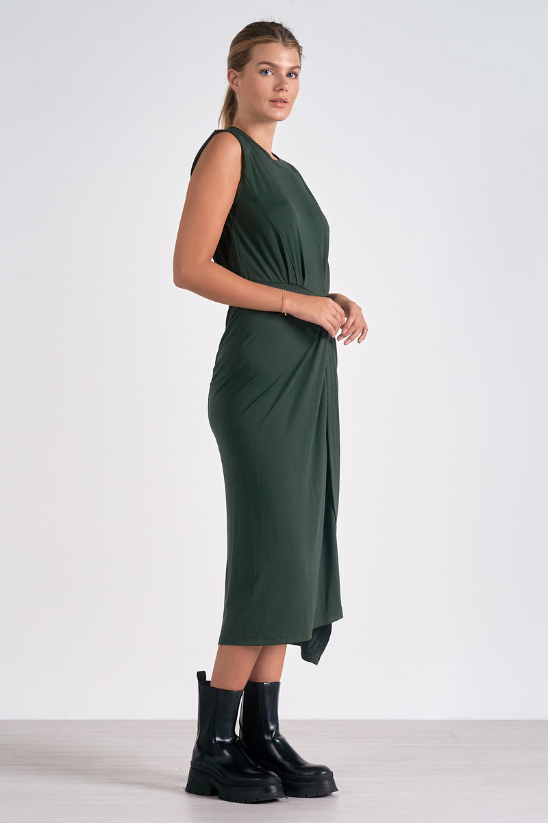 Elan Dark Green Maxi Dress Elan Dark Green Maxi Dress