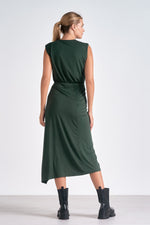 Elan Dark Green Maxi Dress