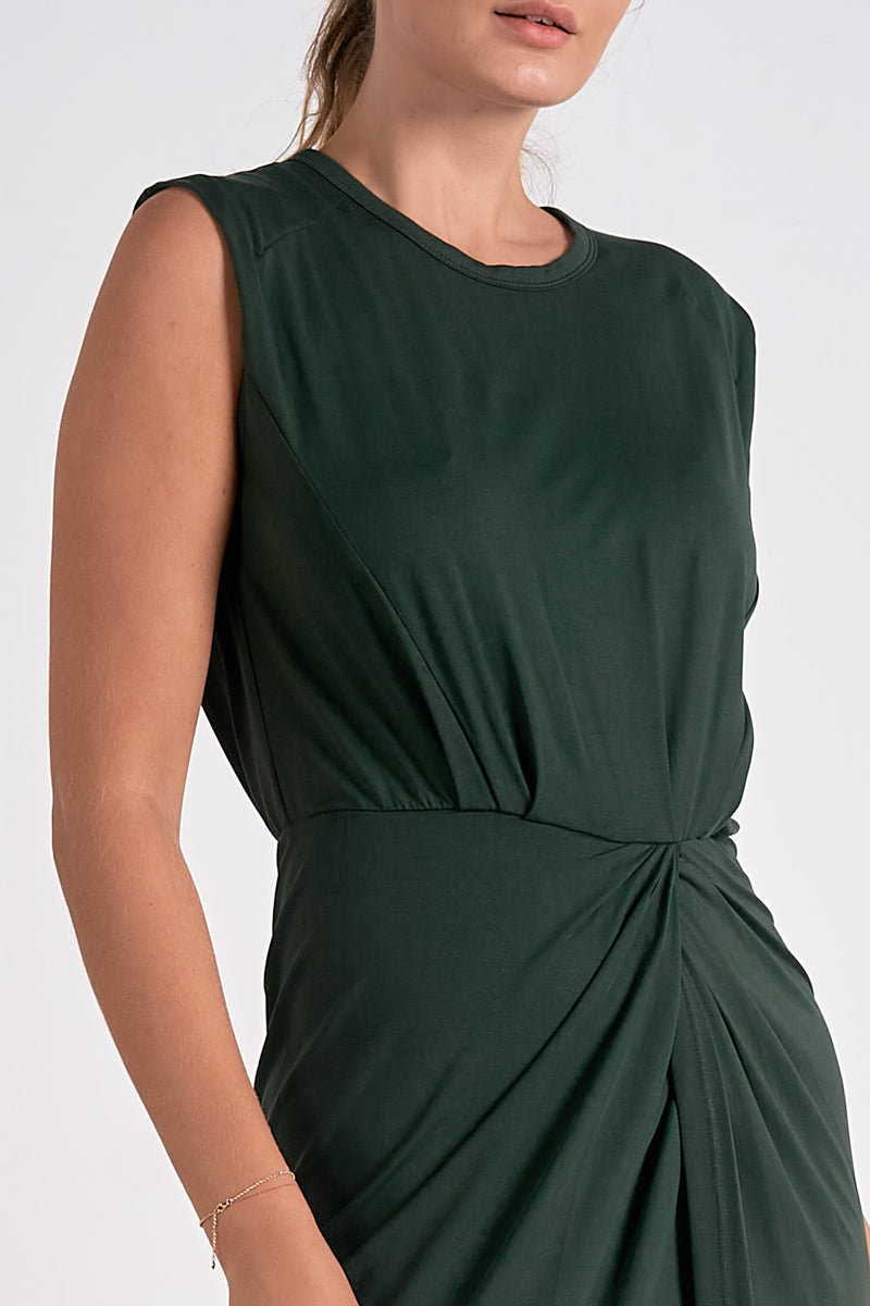 Elan Dark Green Maxi Dress