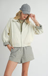 Sadie & Sage Effie Green Stripe/Cream Reversible Jacket