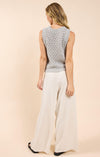 Sadie & Sage Sky Grey Sleeveless Sweater Vest