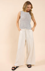 Sadie & Sage Sky Grey Sleeveless Sweater Vest