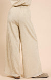Sadie & Sage Warm Cream/Brown Striped Wide Leg Pant