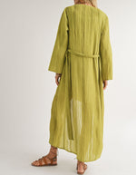 Sadie Sage Chartreuse/Citrus Green Kimono with Belt
