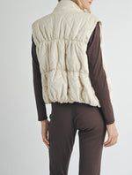 Sadie & Sage Cream Quilted Vest