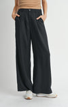 Sadie & Sage Black Pleat Pants