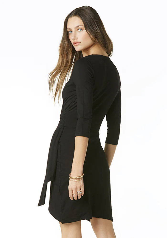 Tart Black Kinley Cross 3/4 Sleeve Dress Mena and Co. Boutique Tart Black Kinley Cross 3/4 Sleeve Dress Mena and Co. Boutique