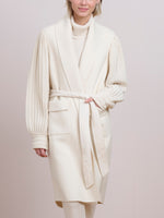 Splendid Ivory Sweater/Wool Coat