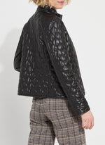 Lysse Brooklyn Quilted Vegan Leather Black Jacket