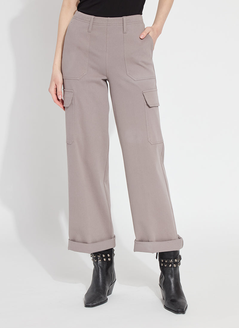 Lysse Taupe Cuffed Cargo Pant