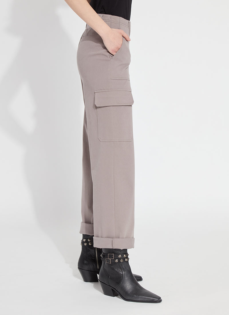 Lysse Taupe Cuffed Cargo Pant