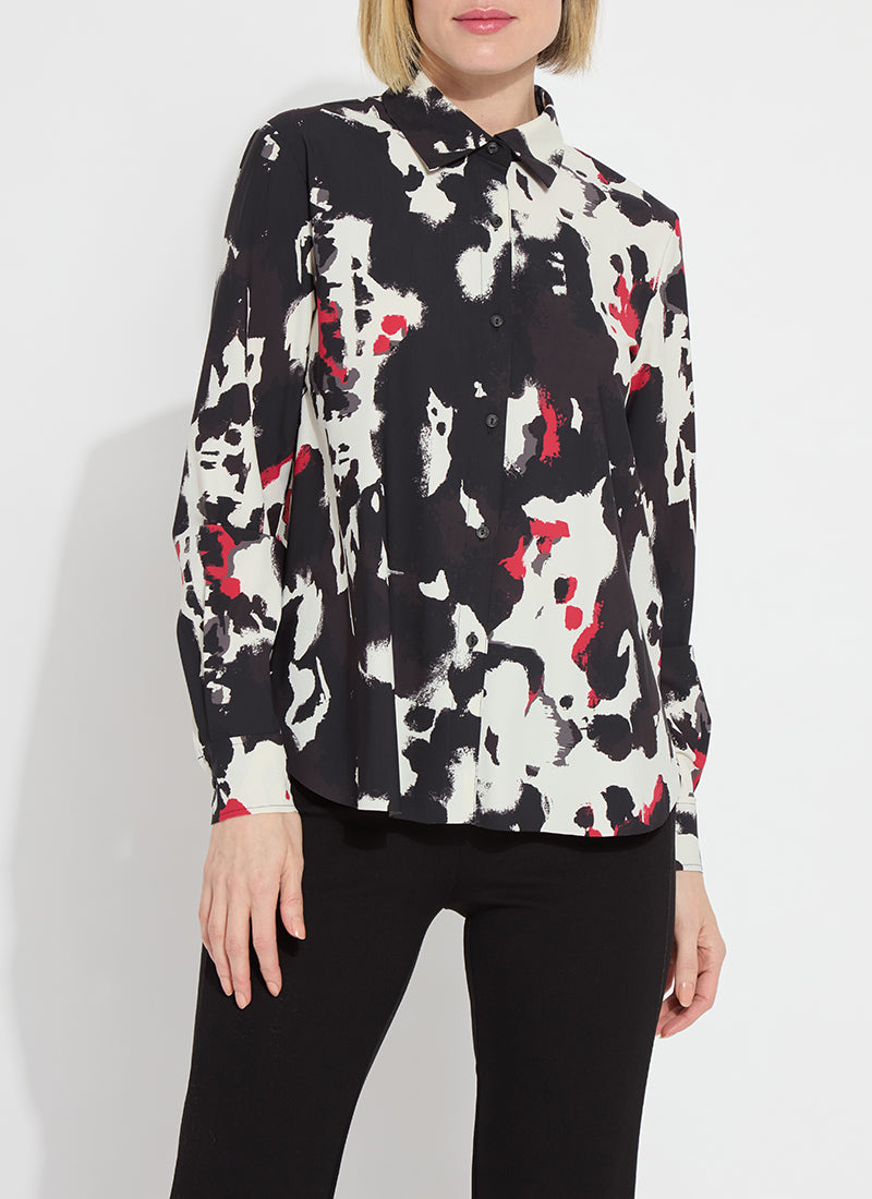 Lysse Connie Abstract Slim Button Down