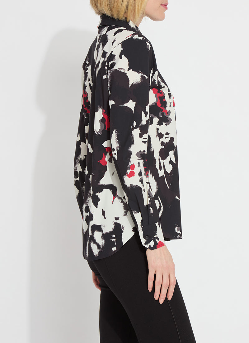 Lysse Connie Abstract Slim Button Down