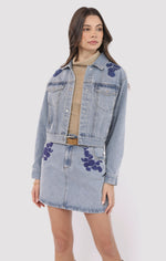 Sadie & Sage Embroidered Denim Jacket