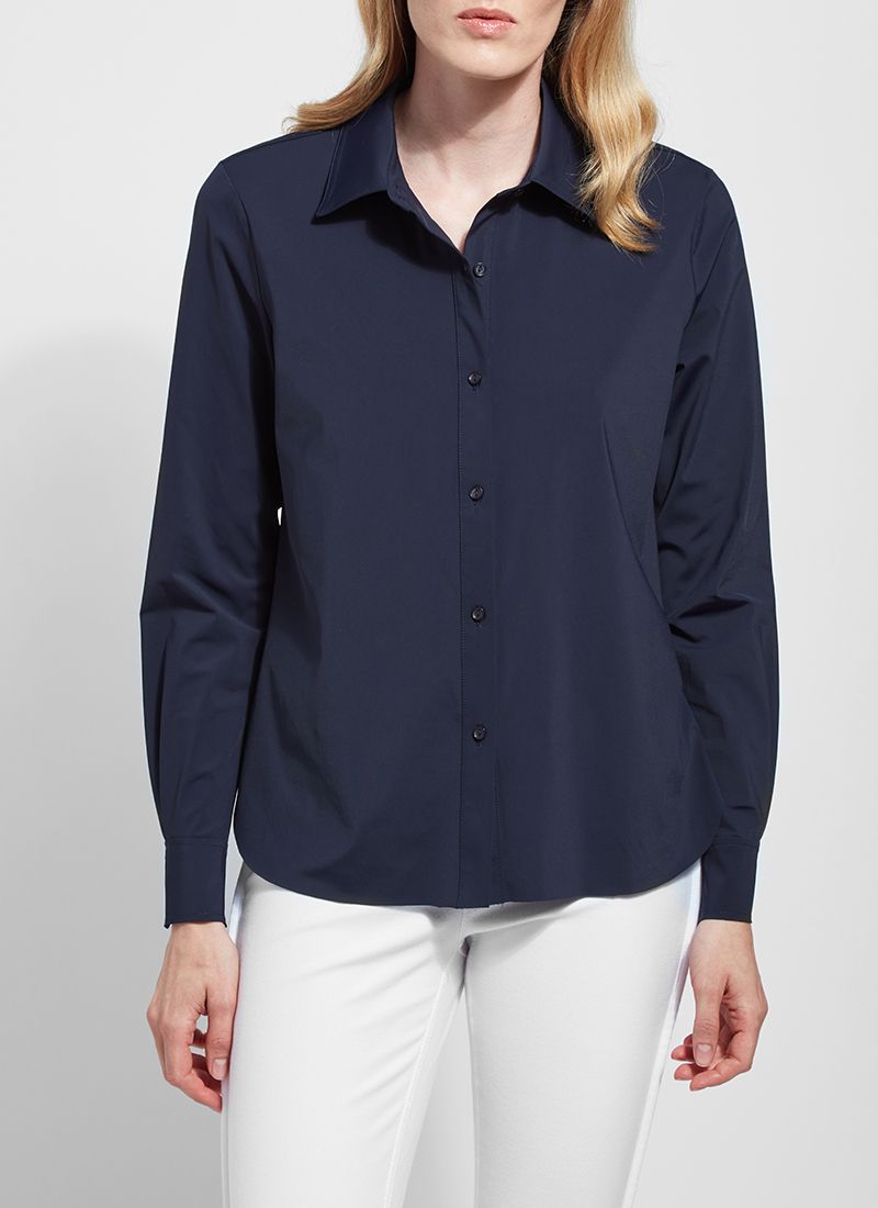 Lysse Connie Button Down Navy