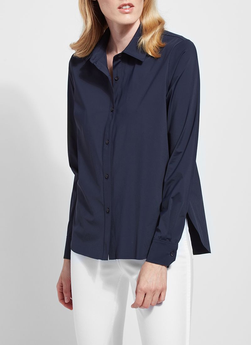 Lysse Connie Button Down Navy