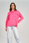 Elan Fuchsia Pink Button Up Jacket